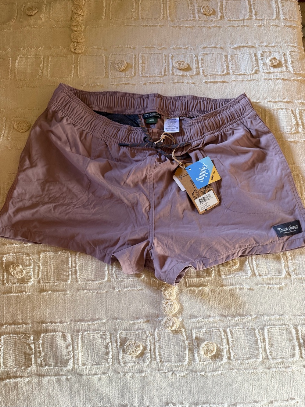Duck Camp Lavender Athletic Shorts with Drawstring Waist